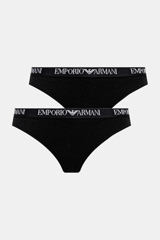 Emporio Armani Underwear brazyliany 2-pack dzianina czarny EW000404.AF13033