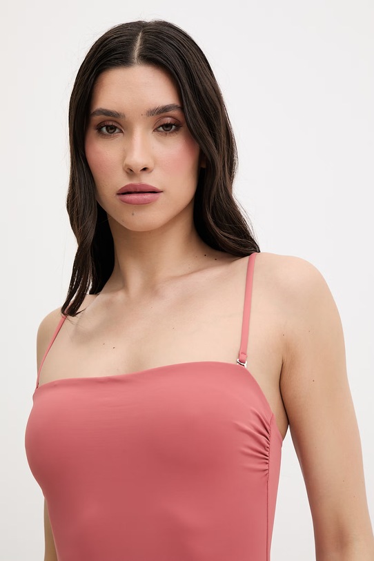 Oblačila Calvin Klein enodelne kopalke ženske LV00Q62709 roza