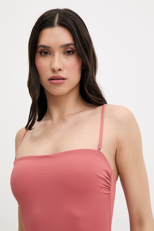 Oblačila Calvin Klein enodelne kopalke ženske LV00Q62709 roza