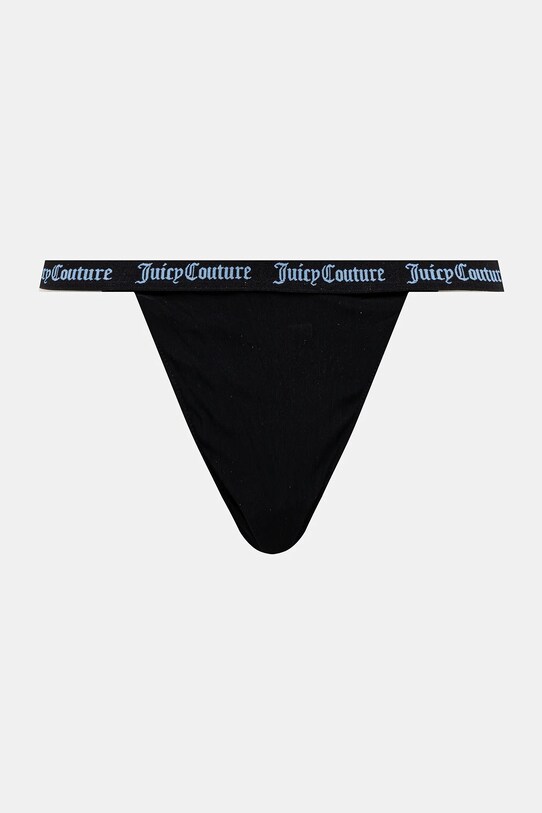 Îmbrăcăminte Juicy Couture tanga 3 PACK RIBBED MICROFIBRE THONG 3-pack JCTTH125982 negru