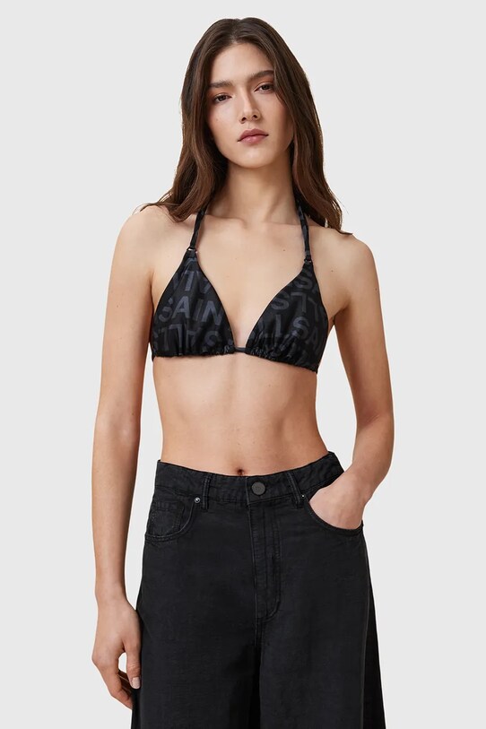 AllSaints biustonosz kąpielowy SAPH czarny W014WC