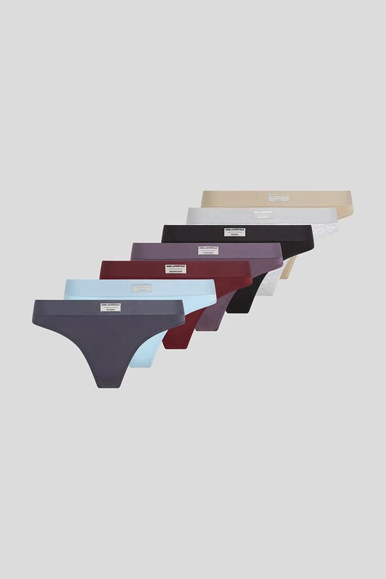 Karl Lagerfeld stringi 7-pack aplikacja multicolor A3W47018