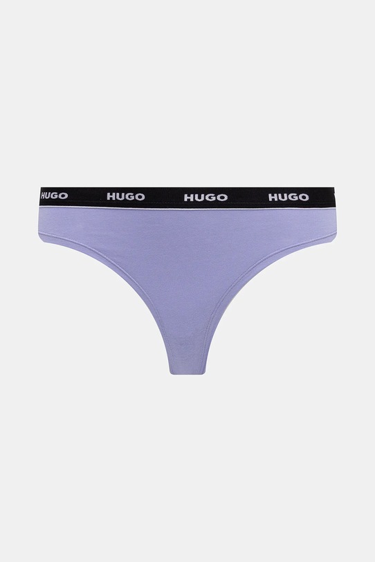 Odzież HUGO stringi 3-pack TRIPLET THONG STRIPE 50545680 niebieski