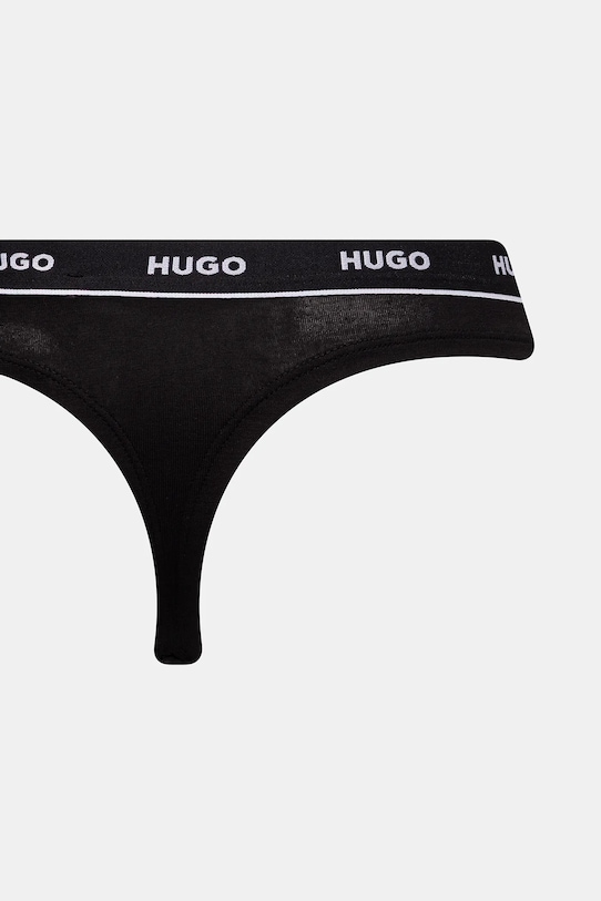 Прашки HUGO (3 броя) TRIPLET THONG STRIPE 50545680 син