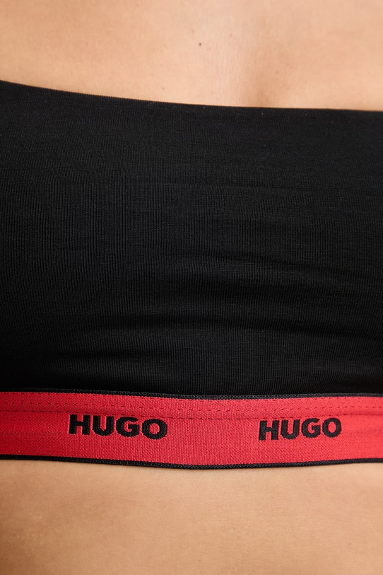 HUGO bustieră din bumbac cu elastan TWIN BRALETTE DESIGN 50545712