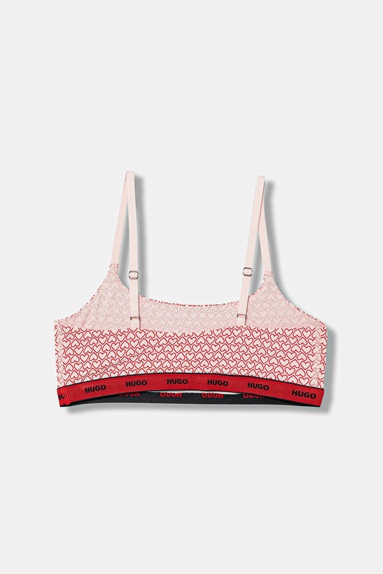 HUGO biustonosz 2-pack TWIN BRALETTE DESIGN czerwony 50545712