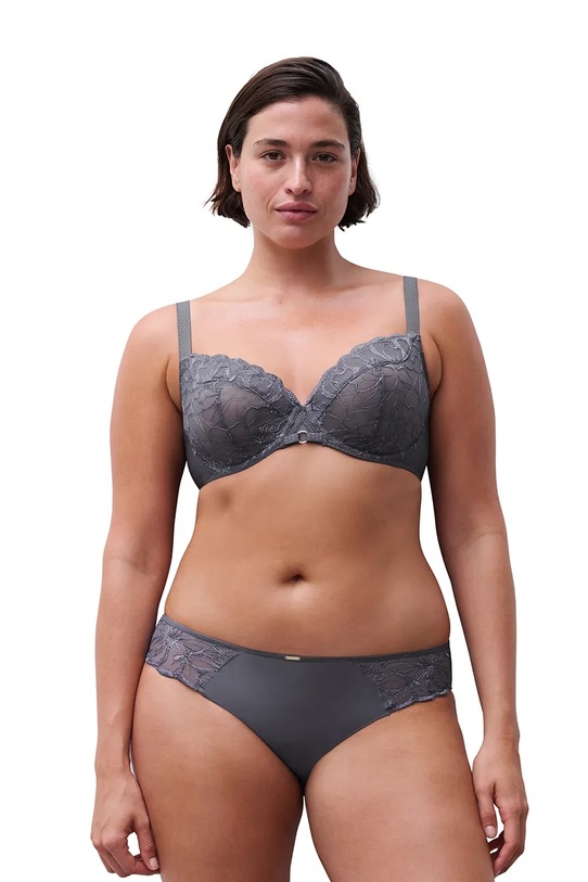 Odzież Chantelle biustonosz FLEURS C12M10 szary