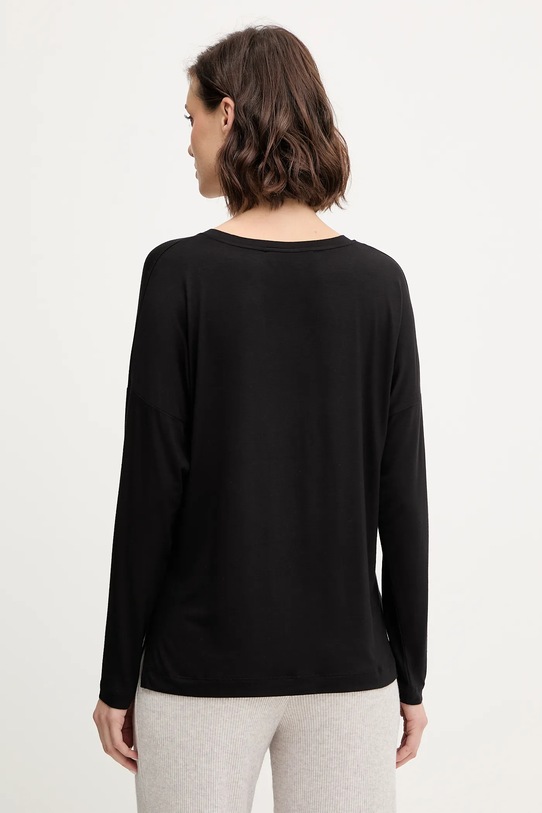 Îmbrăcăminte Chantelle longsleeve de pijama LORAINE FNALJ0 negru