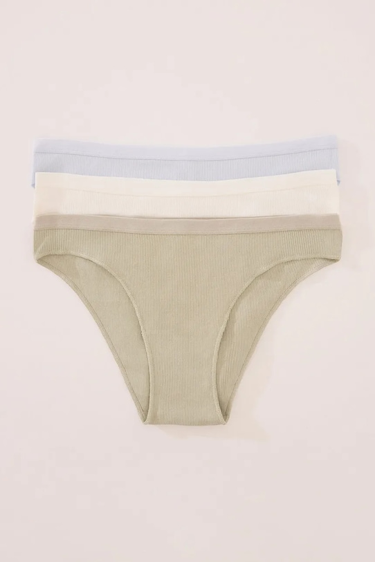 women'secret komplet bawełniany 4939028 niebieski AW25