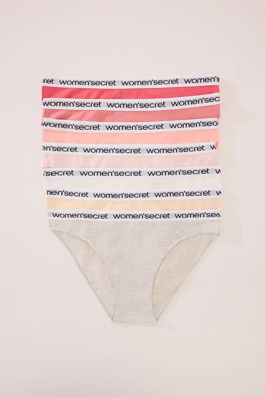 women'secret figi bawełniane 7-pack 4939032 pomarańczowy AW25