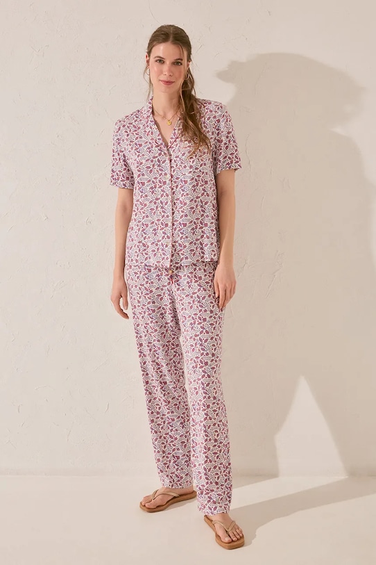 Pyžamo women'secret látka ružová 4859414