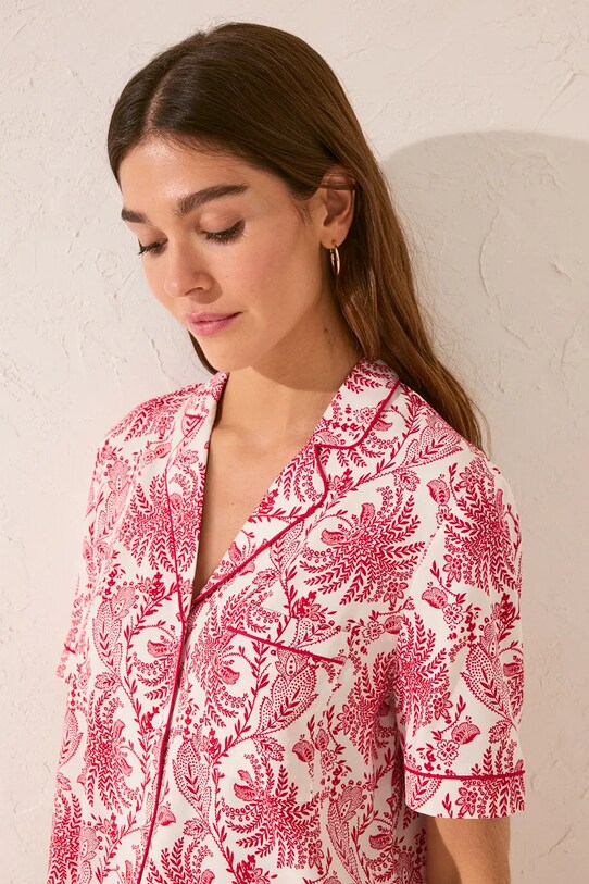 Îmbrăcăminte women'secret pijama 4859416 burgundia