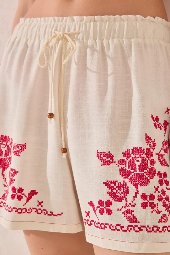 Îmbrăcăminte women'secret pantaloni scurți de pijama 3709679 alb