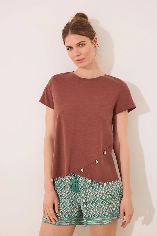 women'secret pantaloni scurți de pijama fund verde 3709682