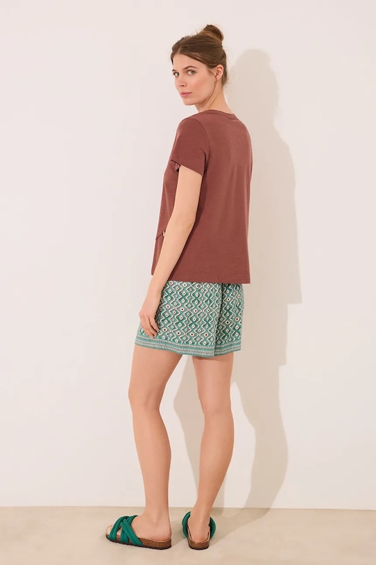 women'secret pantaloni scurți de pijama verde 3709682