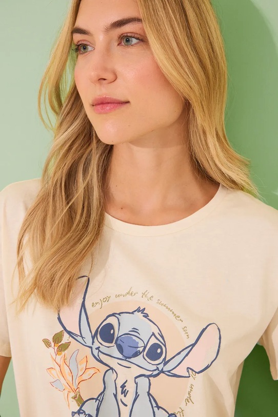 Odzież women'secret piżama SNOOPY 3139898 beżowy