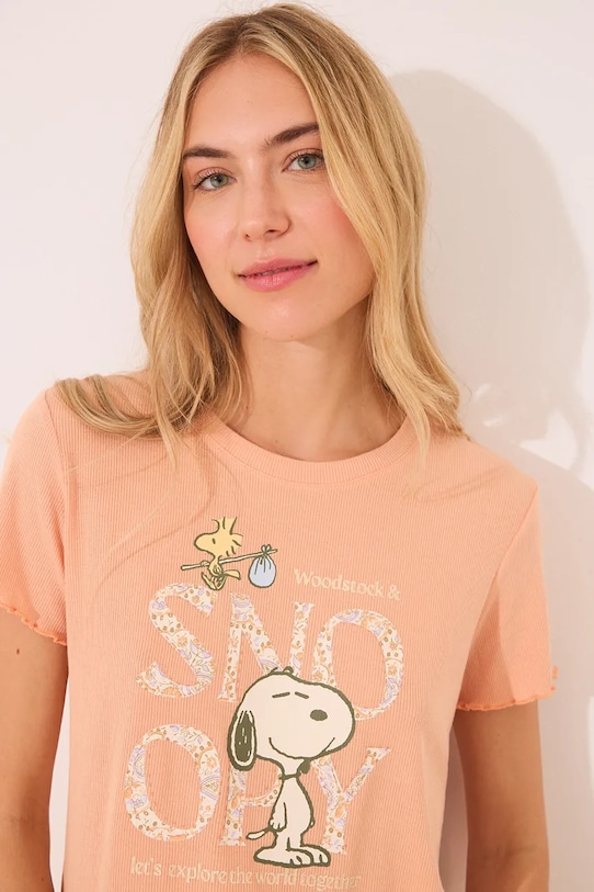 Îmbrăcăminte women'secret pijama SNOOPY 3139891 portocaliu
