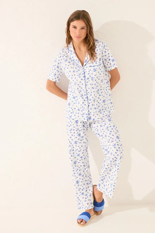 women'secret piżama bawełniana biały 3139889