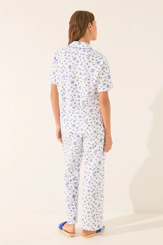 women'secret piżama bawełniana 3139889 biały