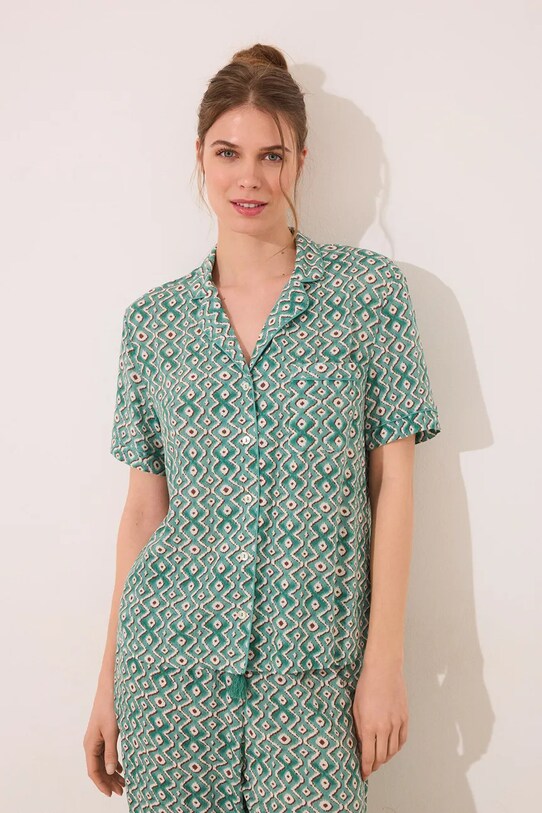 women'secret pijama 4859417 verde AW25