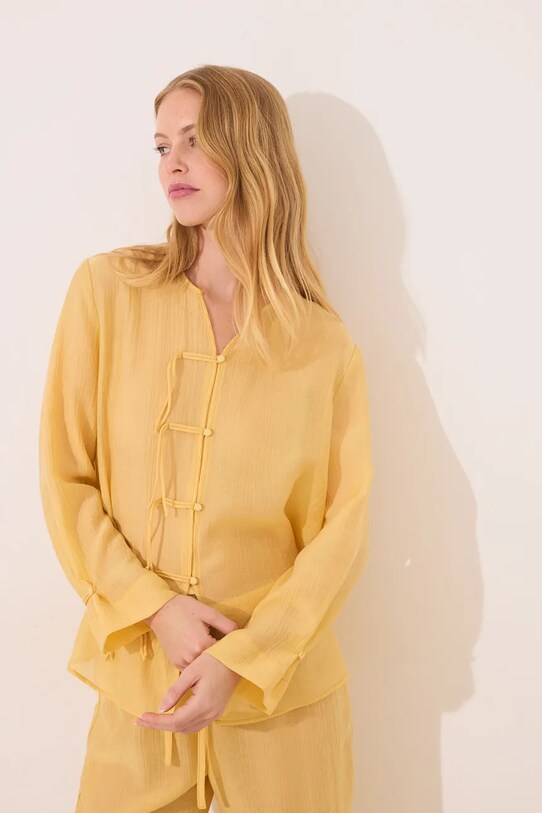 women'secret piżama 2549786 żółty AW25