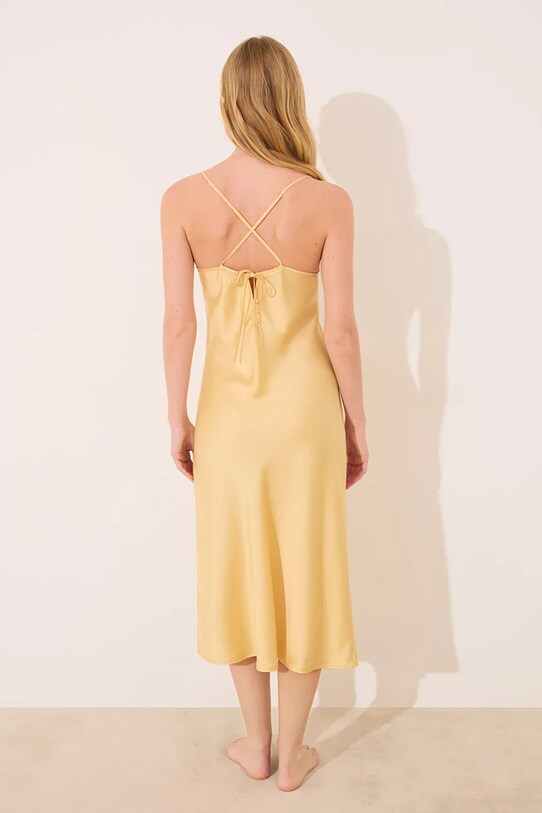 women'secret koszula nocna żółty 3419159