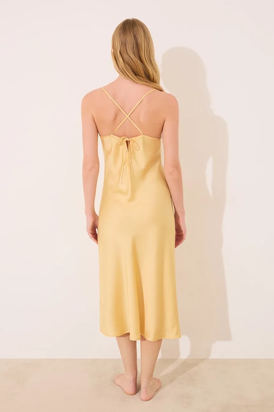 women'secret koszula nocna 3419159 żółty