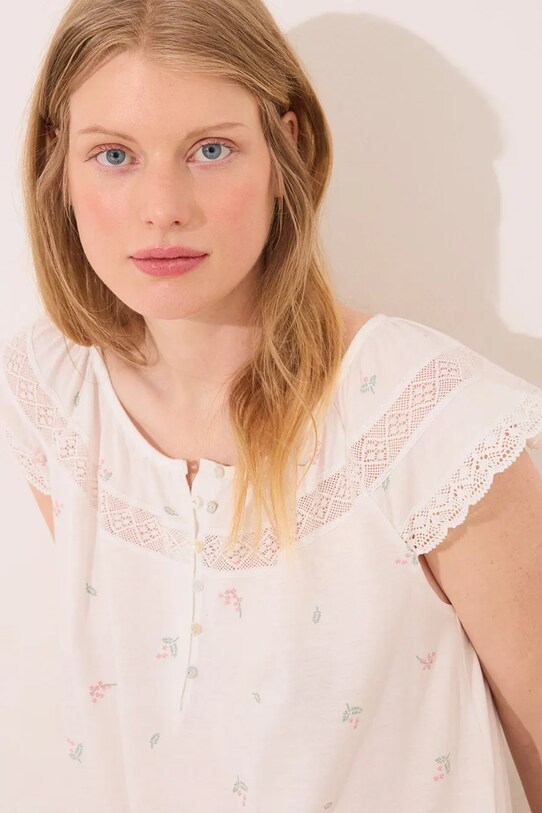 Odzież women'secret koszula nocna 3639176 biały