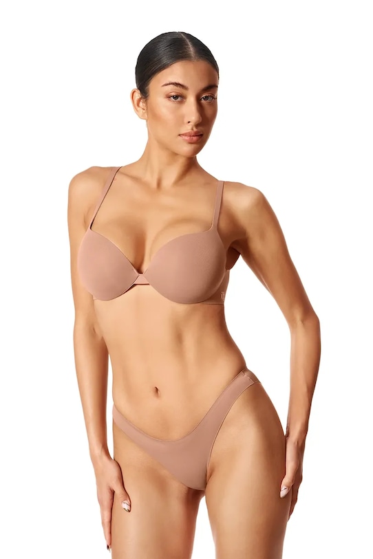 GOD SAVE QUEENS biustonosz ULTIMATE PUSH-UP BRA dzianina beżowy GSQ.139.111