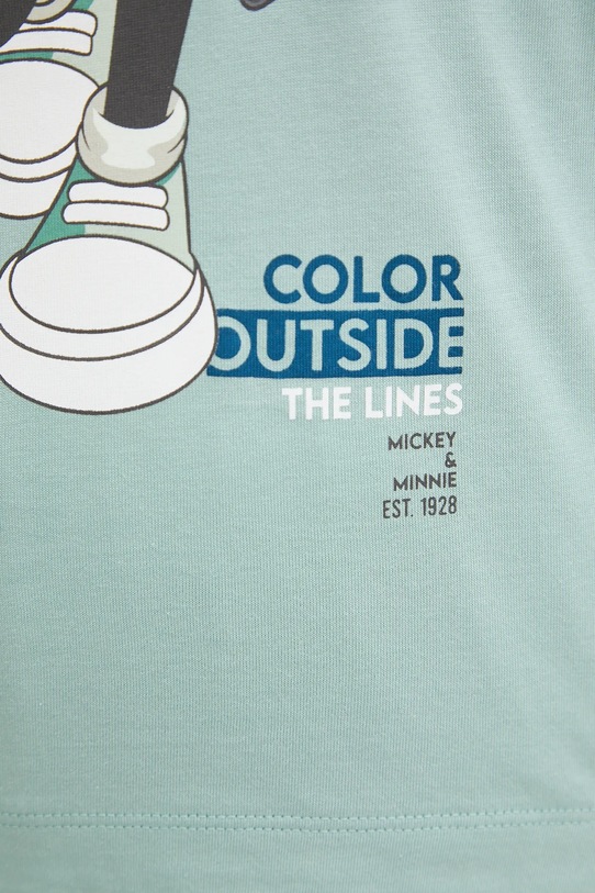 Хлопковая пижама United Colors of Benetton 30963P049 бирюзовый