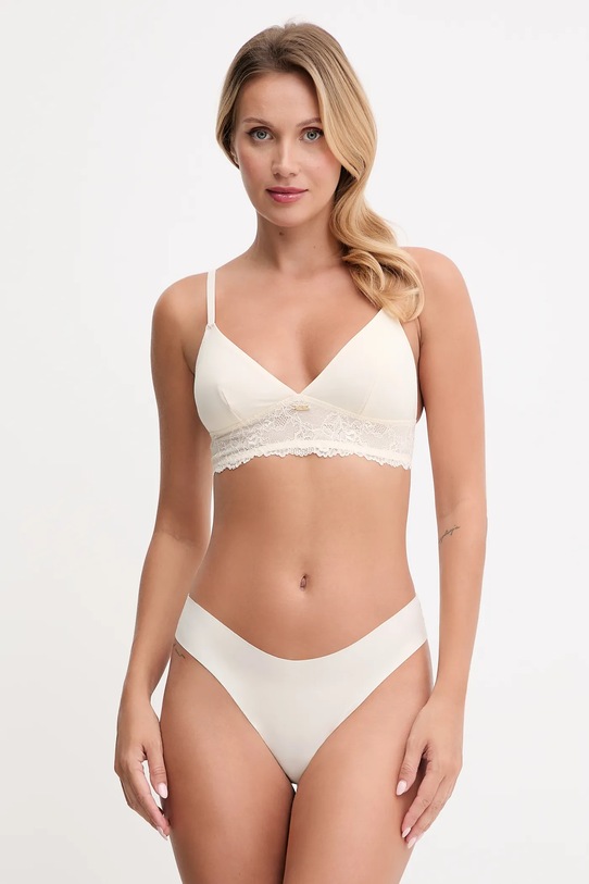 Σουτιέν United Colors of Benetton 3LEG1R025 κρεμ AW25