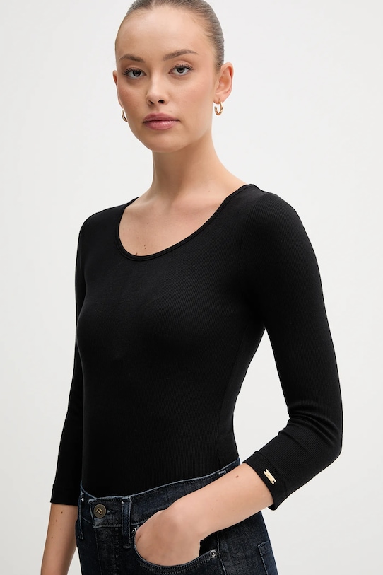 Боді United Colors of Benetton чорний 3P2Y3B005