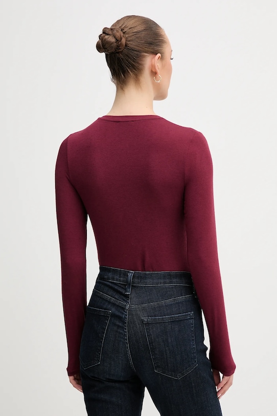 Odzież United Colors of Benetton body z domieszką kaszmiru 3LRU3B004 bordowy