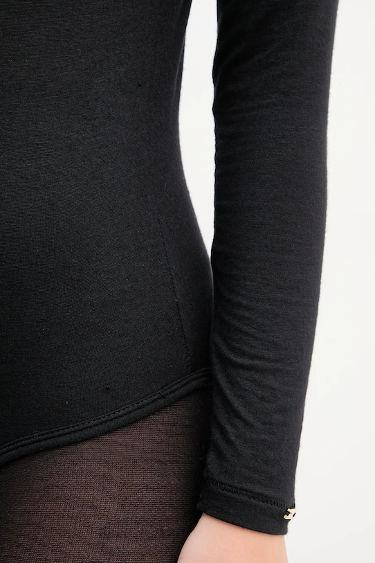 United Colors of Benetton body z domieszką kaszmiru 3LRU3B004 czarny