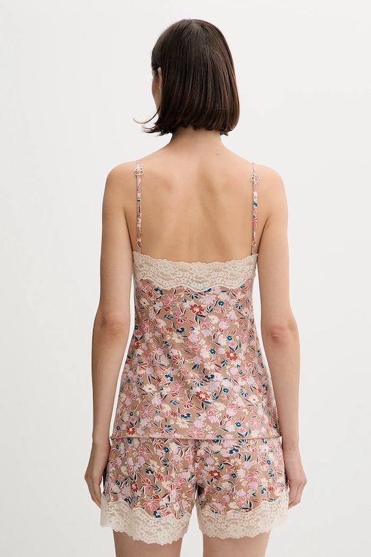 United Colors of Benetton top piżamowy 3RKC3H00L beżowy AW25