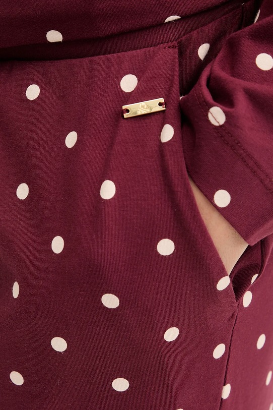 United Colors of Benetton pantaloni de pijama burgundia 3ZMB3F04P