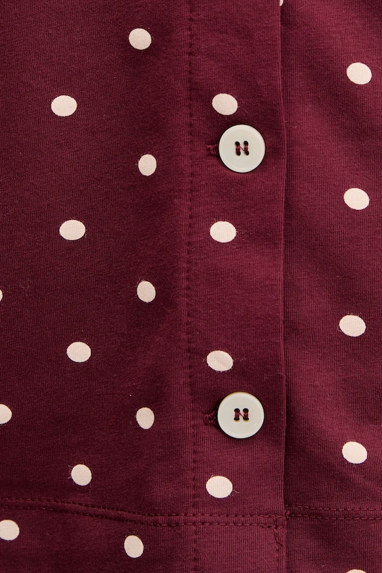United Colors of Benetton cămașă de pijama 3ZMB3M07R burgundia