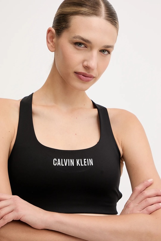 Športni modrček Calvin Klein Performance črna LVGWF5K146