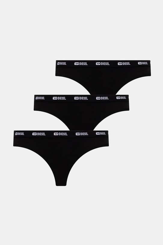Diesel stringi STARS-UTLT-3PACK 3-pack dzianina czarny A18307.0PLBY