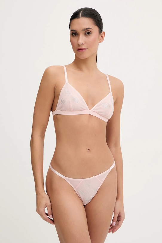 Guess biustonosz i stringi TAYLOR dzianina pomarańczowy O5BG05.K1740