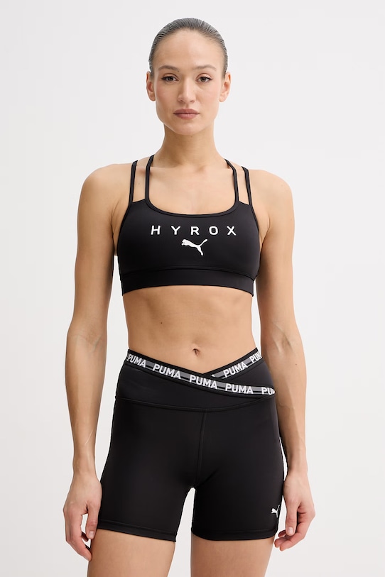 Športni modrček Puma PUMA x HYROX črna 527161