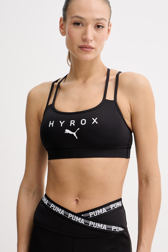 Športni modrček Puma PUMA x HYROX črna 527161