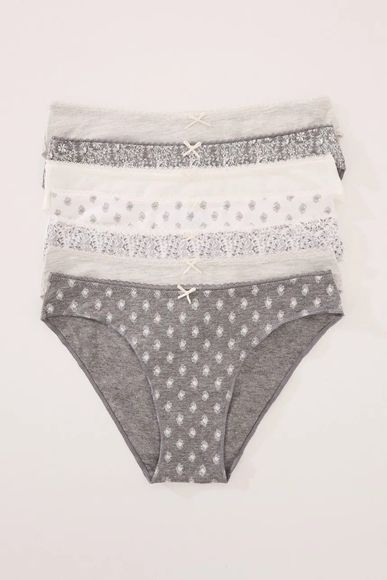 women'secret figi 7-pack 4932644 szary AW25