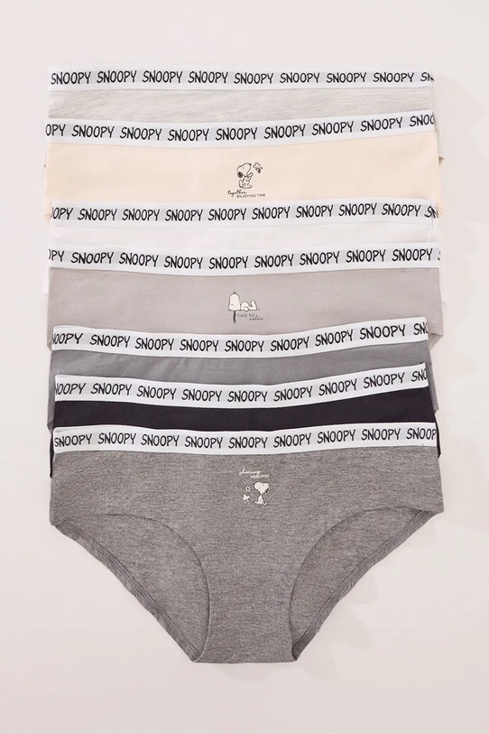 women'secret stringi 7-pack 4932645 szary AW25