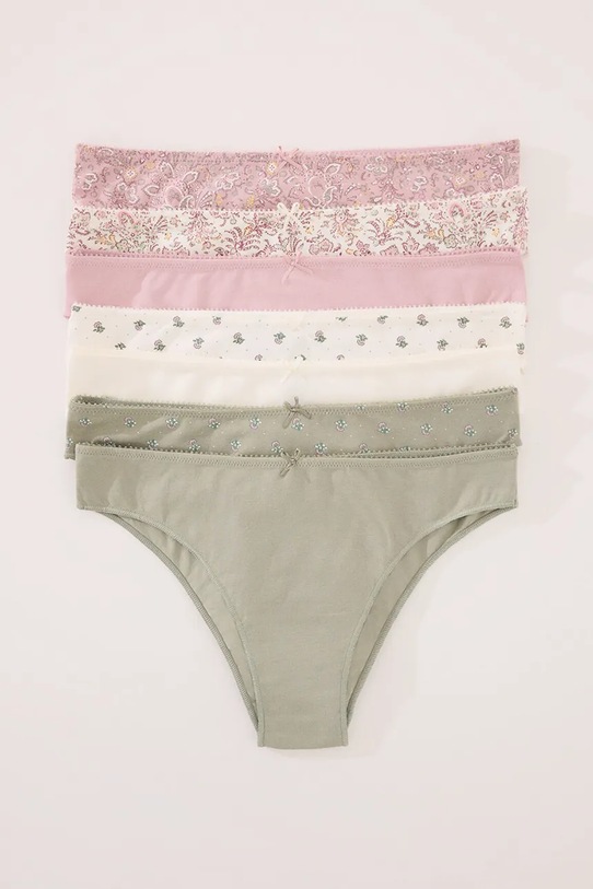 women'secret brazyliany 7-pack 4932639 beżowy AW25