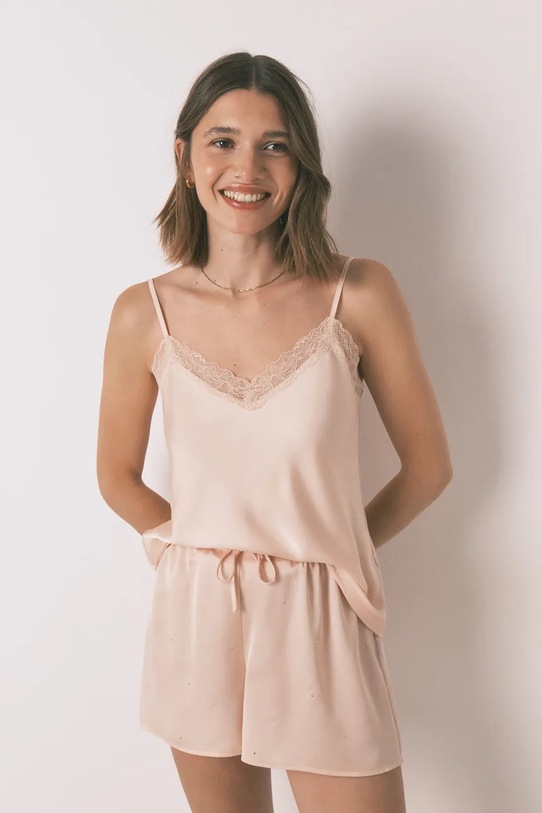 women'secret szorty piżamowe aplikacja pomarańczowy 2542460