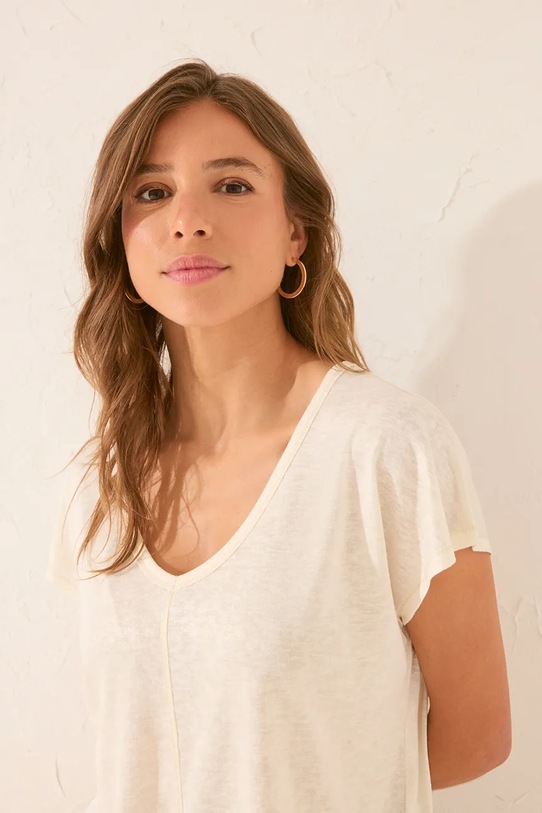 women'secret t-shirt piżamowy 3272263 biały AW25