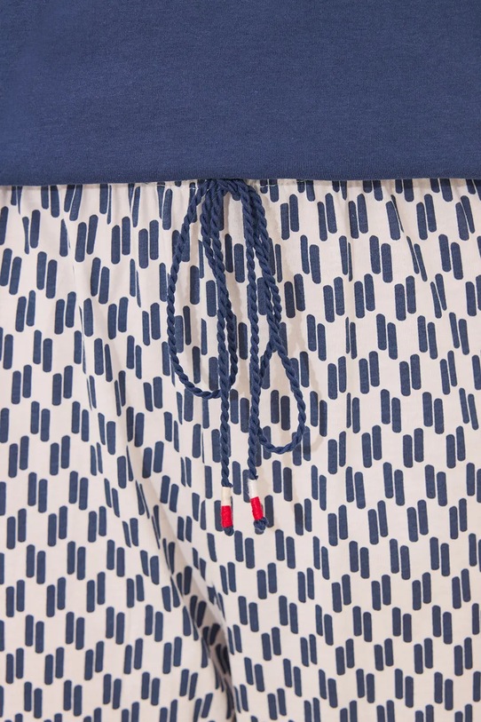 women'secret piżama bawełniana granatowy 3132107
