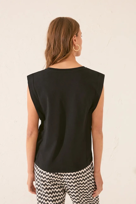 women'secret t-shirt piżamowy czarny 3272261