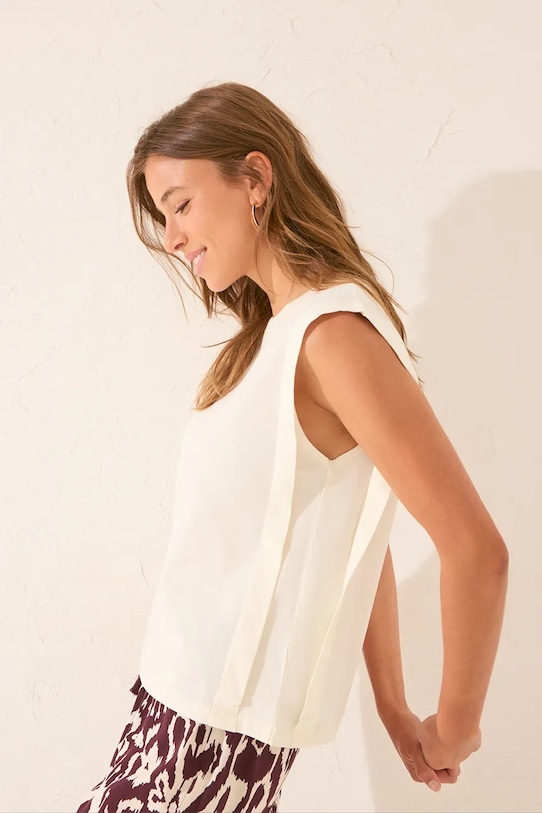 Îmbrăcăminte women'secret tricou de pijama 3272262 bej